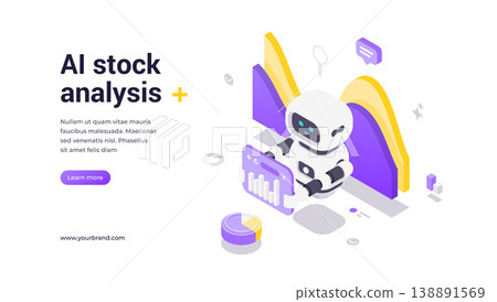 Artificial Intelligence Stock Market Analysis Financial Data Technology Investment Trading Isometric Banner Artificial Intelligence Stock Market Analysis Financial Data Technology Investment Trading Isometric Banner 138891569