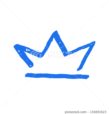 Royal Crown King Queen Symbol Doodle Hand Drawn Grunge Vector Graphic Illustration Royal Crown King Queen Symbol Doodle Hand Drawn Grunge Vector Graphic Illustration 138891623