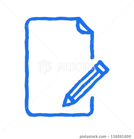 Edit Document Note With Pencil Hand Drawn Doodle Vector Illustration Edit Document Note With Pencil Hand Drawn Doodle Vector Illustration 138891809