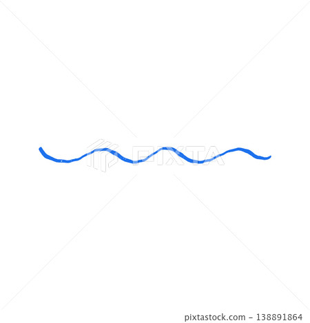 Minimalist Single Wavy Line Hand Drawn Grunge Texture Vector Illustration For Abstract Art Minimalist Single Wavy Line Hand Drawn Grunge Texture Vector Illustration For Abstract Art 138891864