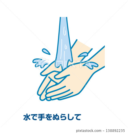 Wet your hands with water. 138892235