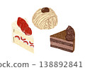 Shortcake, Chocolate cake, Mont Blanc 138892841