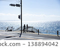 In front of Shonan Kamakura High School: A dazzling, breathtaking view along the coast. 138894042
