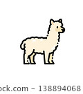 One whole body is snow-white, a cute card with a hairy mushroom, and a warm, divine feeling. Suitable farm animals, southern beauty style or therapeutic children's education theme 138894068