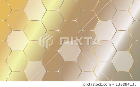Luxury gold hexagonal honeycomb metallic texture background Luxury gold hexagonal honeycomb metallic texture background 138894133