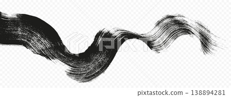 Grunge brush strokes background. Black ink brush strokes isolated on transparent background. Grunge texture Grunge brush strokes background. Black ink brush strokes isolated on transparent background. Grunge texture 138894281