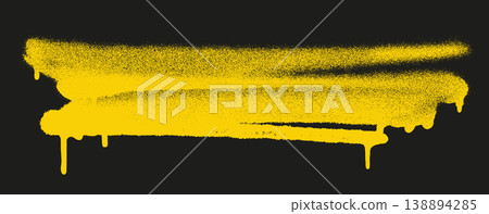 Painted spray elements. Grunge graffiti borders and abstract shapes with dirty splatter strokes. Spray textured black lines in street art style Painted spray elements. Grunge graffiti borders and abstract shapes with dirty splatter strokes. Spray textured black lines in street art style 138894285