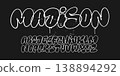 Graffiti bubble letters alphabet set hand drawn street font collection urban style typography for t shirt design print posters and stickers 138894292