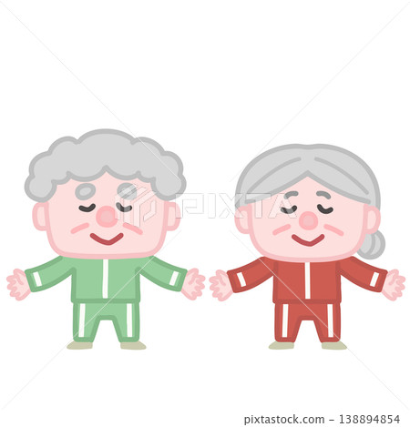 Senior couple deeply breathing Senior couple deeply breathing 138894854