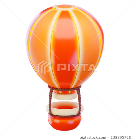 air balloon 3d render icon air balloon 3d render icon 138895798