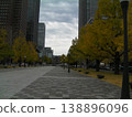 In front of the Imperial Palace in winter. 138896096