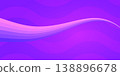 Abstract violet wavy background banner. Modern horizontal backdrop with purple gradient waves and smooth lines. Minimalist 2D design for website headers, social media and digital art. 138896678