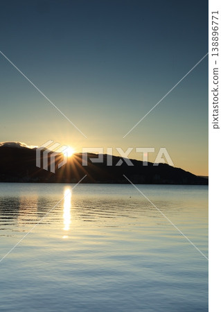 諏訪湖早晨[日出] 138896771