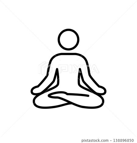 Meditation Yoga Zen Line Icon Meditation Yoga Zen Line Icon 138896850