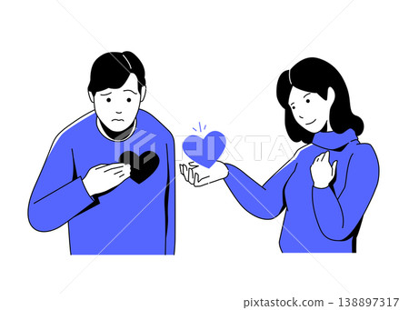Healing Heart - Colorful Flat Design Illustration Healing Heart - Colorful Flat Design Illustration 138897317