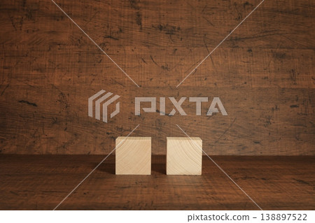 Building blocks on a table Building blocks on a table 138897522