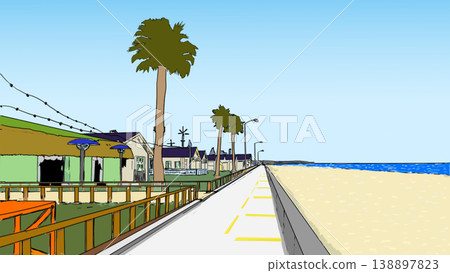 The coast in the early morning 138897823