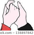一男一女手牽著手 138897842