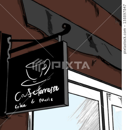 Cafe signboard Cafe signboard 138897847