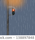 夜深人靜，暴雨傾盆，紅燈閃爍 138897848