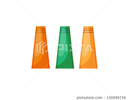 Three Colorful Cones Three Colorful Cones 138898156