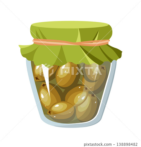 Jar with Pickled Olives Jar with Pickled Olives 138898482