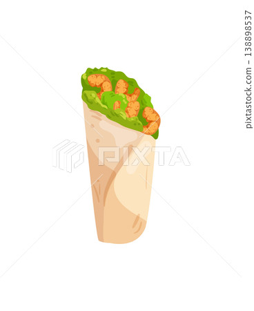 Seafood Shawarma Wrap Seafood Shawarma Wrap 138898537