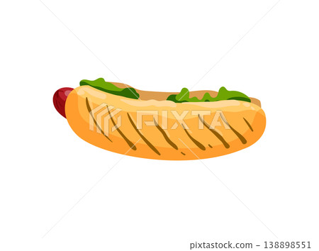 Hot Dog with Toppings Hot Dog with Toppings 138898551
