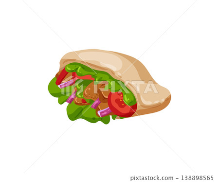 Open Shawarma Wrap Open Shawarma Wrap 138898565