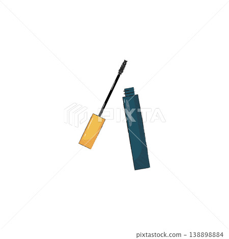 Mascara and Brush 138898884