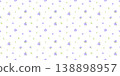 Cute seamless violet floral pattern with tiny flowers on white background. Vector ditsy purple print for spring textiles, vintage wallpaper, and fabric designs 138898957