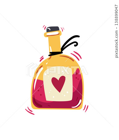 Yellow Witch Potion with Heart Yellow Witch Potion with Heart 138899047