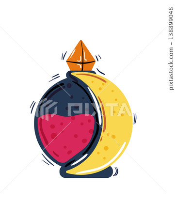 Dark and Yellow Crescent Potion Dark and Yellow Crescent Potion 138899048