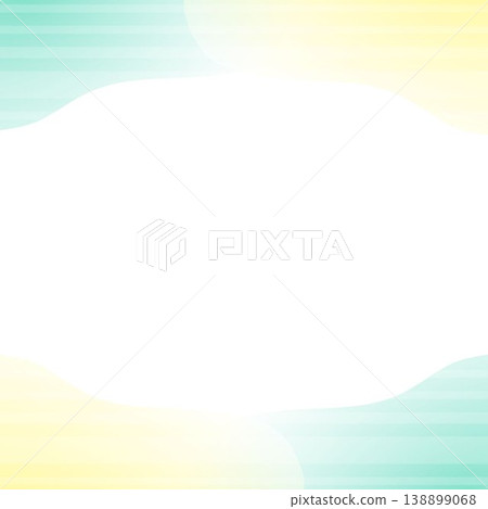 Square background with a two-color gradient of wavy and striped patterns in green and yellow. Square background with a two-color gradient of wavy and striped patterns in green and yellow. 138899068