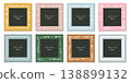 Kid floral vector photo frames.  138899132