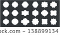 Set label and tags silhouette. 138899134