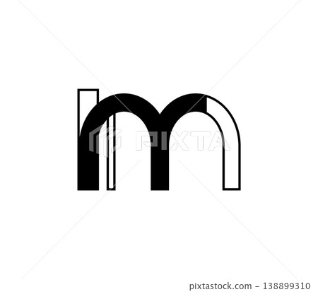Linear Bold Lowercase Letter m Symbol Linear Bold Lowercase Letter m Symbol 138899310