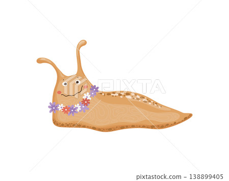 Snail with Flowers on its Shell Snail with Flowers on its Shell 138899405