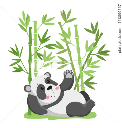 Panda in Bamboo Grove Panda in Bamboo Grove 138899567