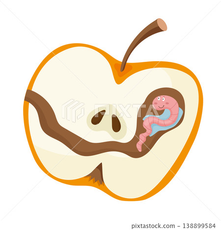 Worm in Apple Worm in Apple 138899584