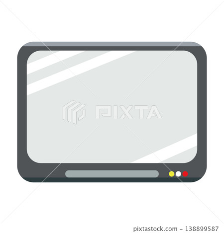 Simple TV icon 138899587