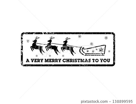 Christmas Sleigh Stamp Christmas Sleigh Stamp 138899595