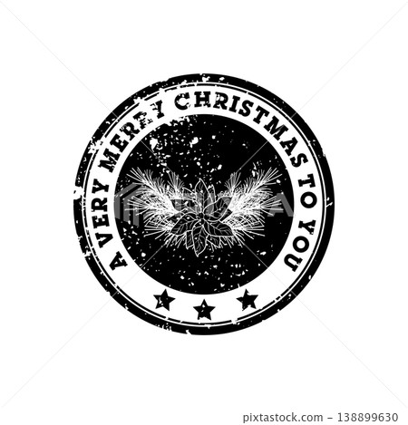 Christmas Poinsettia Emblem Christmas Poinsettia Emblem 138899630