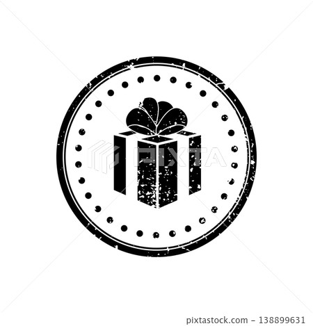 Festive Gift Box Stamp Festive Gift Box Stamp 138899631