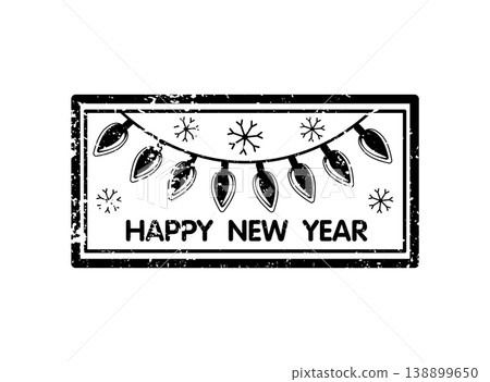 Happy New Year Lights Happy New Year Lights 138899650