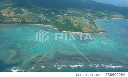 Landscape seen from an airplane Landscape seen from an airplane 138900064