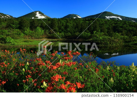 Hakkoda and Suiren-numa in early summer Hakkoda and Suiren-numa in early summer 138900154
