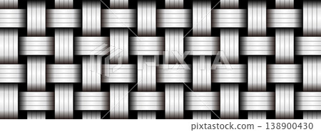 Geometric Abstract Stripe Square Fabric Background 138900430