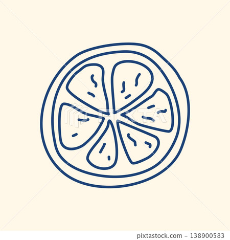 Citrus cutout doodle style Vector graphic Citrus cutout doodle style Vector graphic 138900583