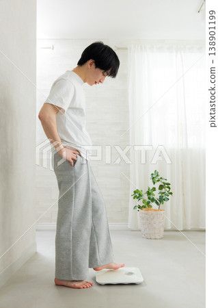 Image of a young man dieting Image of a young man dieting 138901199